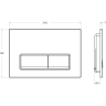 Кнопка смыва BELBAGNO BB-15R-BL белый глянец