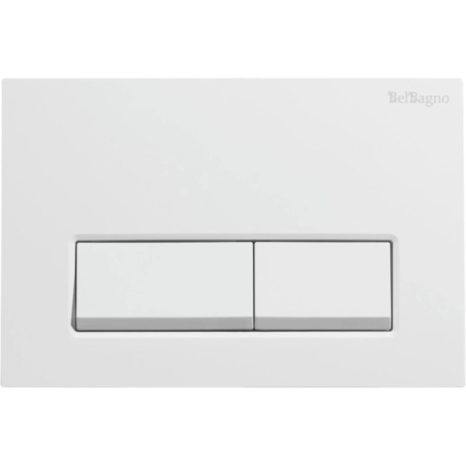 Кнопка смыва BELBAGNO BB-15R-BL белый глянец