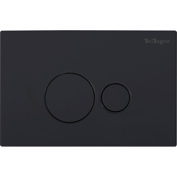 Кнопка смыва BELBAGNO BB084NERO, чёрная матовая