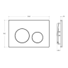 Кнопка смыва BELBAGNO BB-03C-NERO.M черный матовый