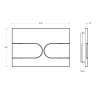 Кнопка смыва BELBAGNO BB-11-NERO.M черный матовый
