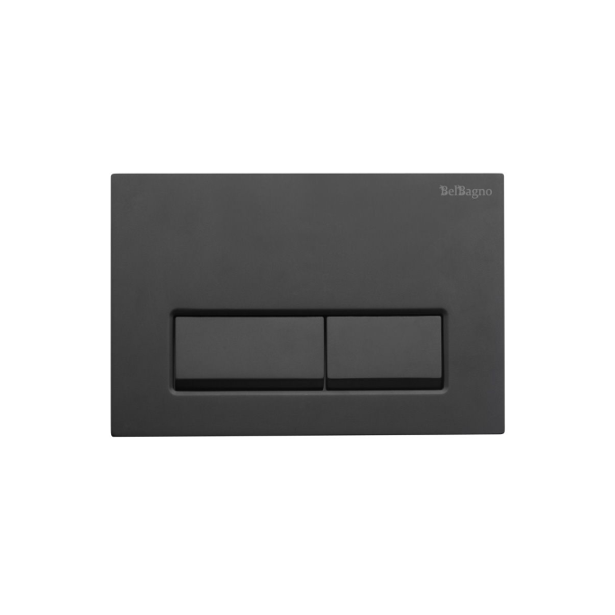Кнопка смыва BELBAGNO BB-15R-NERO.M черный матовый
