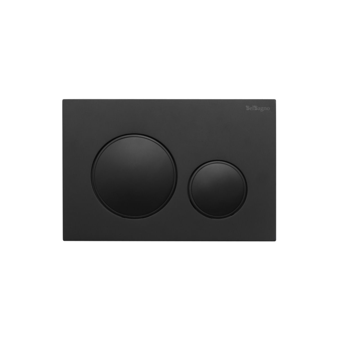 Кнопка смыва BELBAGNO BB-17C-NERO.M черный матовый