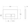 Кнопка смыва BELBAGNO BB043ORO.MAT, матовое золото