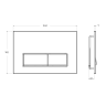 Кнопка смыва BELBAGNO BB-15R-IN Сатин