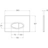 Комплект 2 в 1: Система инсталляции для унитазов BELBAGNO BB026 с кнопкой смыва BB050CR.MAT