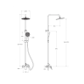 Комплект для ванной BELBAGNO MARINO-DOCM/LVM-CRM
