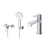 Комплект смесителей для ванной BELBAGNO AURORA-ESDM/LVM-CRM