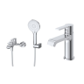 Комплект смесителей для ванной BELBAGNO AURORA-VASM/LVM-CRM