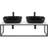 Консоль металлическая под накладные раковины подвесная BELBAGNO EK-140-ST