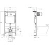 Монтажный элемент для подвесного унитаза, 1070 мм BELBAGNO BB026