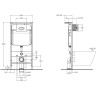 Монтажный элемент для подвесного унитаза BELBAGNO BB026 + BB082BL