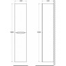 Пенал подвесной Pino Scania BELBAGNO ACQUA ACQUA-1600-2A-SC-PS-P