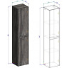 Пенал подвесной Rovere Tabacco L BELBAGNO KRAFT KRAFT-1600-2A-SC-RT-L