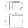 Подвесной безободковый унитаз BELBAGNO AMANDA BB051CHR