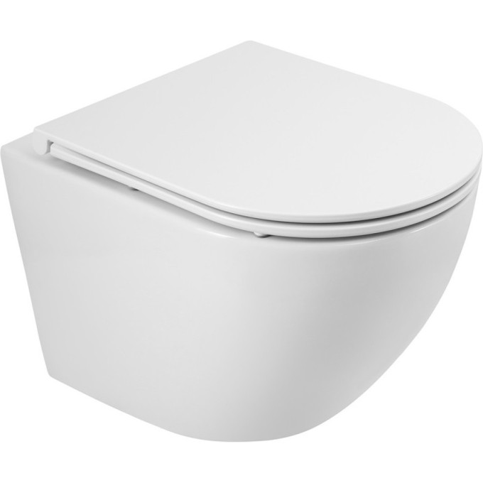 Подвесной безободковый унитаз BELBAGNO BB046CH-TOR/BB870SC
