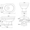 Подвесной безободковый унитаз BELBAGNO BOHEME BB115CH