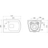 Подвесной безободковый унитаз BELBAGNO CARINA BB514CHR