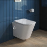 Подвесной безободковый унитаз BELBAGNO DUE BB3103CHR-BS/SC