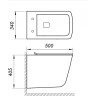 Подвесной безободковый унитаз BELBAGNO MARMI BB052CHR