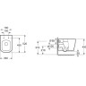 Подвесной безободковый унитаз BELBAGNO PRADO BB10150CH
