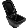 Подвесной безободковый унитаз BELBAGNO SELA BB3201CHR-MB