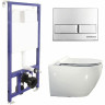 Подвесной безободковый унитаз BELBAGNO SFERA-R BB046CHR