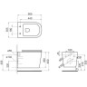 Подвесной безободковый унитаз BELBAGNO VENETO BB132CHR