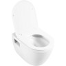 Подвесной безободковый унитаз с сиденьем микролифт BELBAGNO LOTO BB070CHR/SC