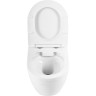 Подвесной безободковый унитаз с сиденьем микролифт BELBAGNO LOTO BB070CHR/SC