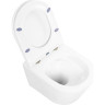 Подвесной безободковый унитаз с сиденьем микролифт BELBAGNO TRE BB8001CHR/SC