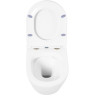 Подвесной безободковый унитаз с сиденьем микролифт BELBAGNO TRE BB8001CHR/SC