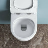 Подвесной безободковый унитаз с сиденьем микролифт BELBAGNO UNO BB3105CHR/SC