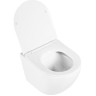Подвесной безободковый унитаз с сиденьем микролифт BELBAGNO UNO BB3105CHR/SC