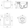 Подвесной унитаз BELBAGNO VASO BB127CH