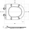 Приставной безободковый унитаз BELBAGNO FLAY-R BB1003CBR