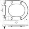 Приставной безободковый унитаз BELBAGNO FLAY-R BB1003CBR