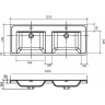 Раковина 120x48 см BELBAGNO ANCONA-N EA-1200-2-LVB