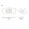 Раковина 121x46,5 см BELBAGNO KRAFT BB1200ETL