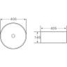 Раковина 40,5x40,5 см BELBAGNO BB1342H300