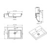 Раковина 50x40 см BELBAGNO PIETRA MINI BB-500-PM-LVB