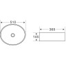 Раковина 51x36,5 см BELBAGNO BB1049