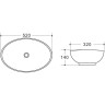 Раковина 52x32 см BELBAGNO BB1147