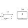 Раковина 53x37 см BELBAGNO BB1006