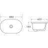 Раковина 60x40 см BELBAGNO BB1004