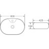 Раковина 60x42,5 см BELBAGNO BB1151