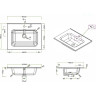 Раковина 60x46 см BELBAGNO LETICIA BB600ETL