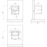 Раковина 60x46,5 см BELBAGNO FLY BB600-LV-CER-N