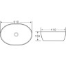 Раковина 61x41 см BELBAGNO BB1348