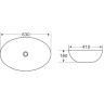 Раковина 63x41 см BELBAGNO BB1104